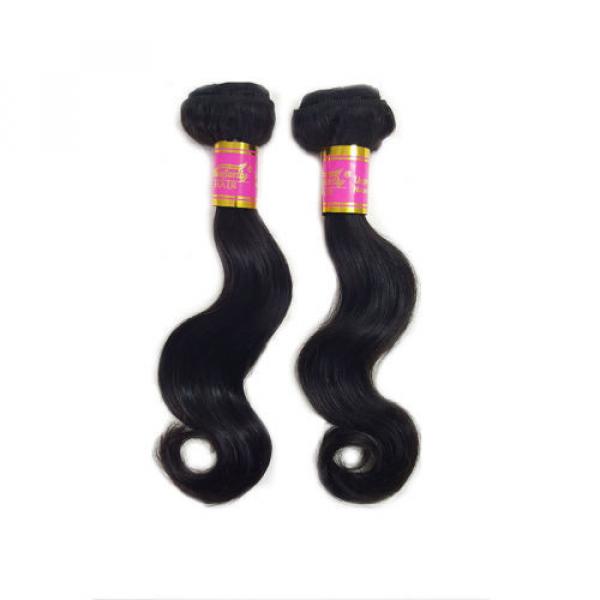 3 Bundles 150g 100%  Brazilian Body Wave Virgin Hair Weft Human Hair Bundles 8A #3 image