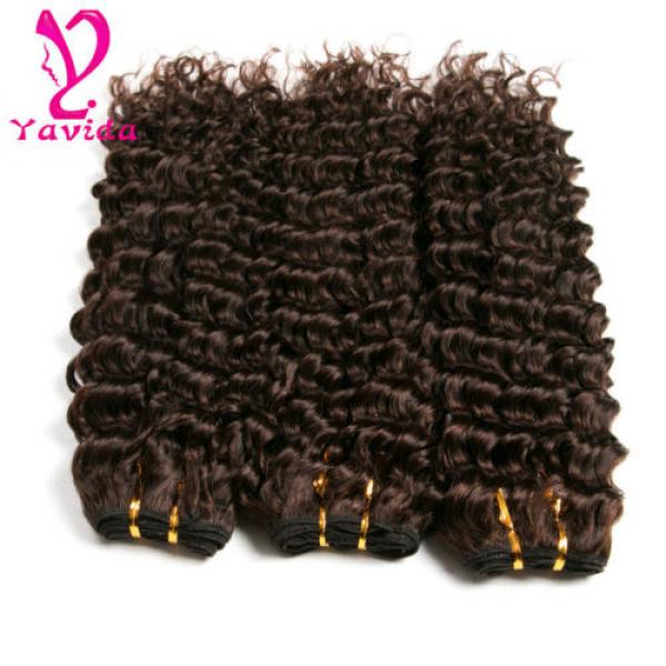 7A Unprocessed Brazilian Virgin Deep Wave Curly Hair 3 Bundles Total 300g #2 #3 image