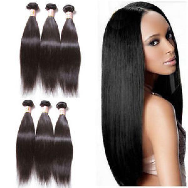 10&#034; 3 Bundles100% Virgin Hair Brazilian Straight Human Hair Weave Extensions150g #1 image