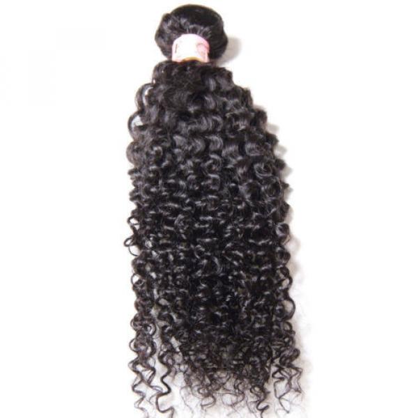 Brazilian Curly Virgin 50g/Bundle Human Hair Weave Extensions Weft #3 image