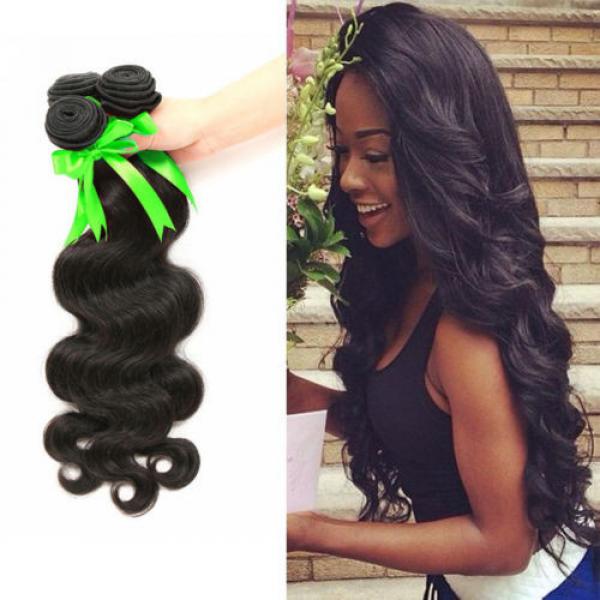 8A  3 Bundles/150g 100% Brazilian Human Virgin Hair Body Wave Weave Weft #1 image