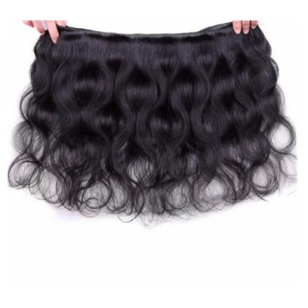 8A  3 Bundles/150g 100% Brazilian Human Virgin Hair Body Wave Weave Weft #5 image