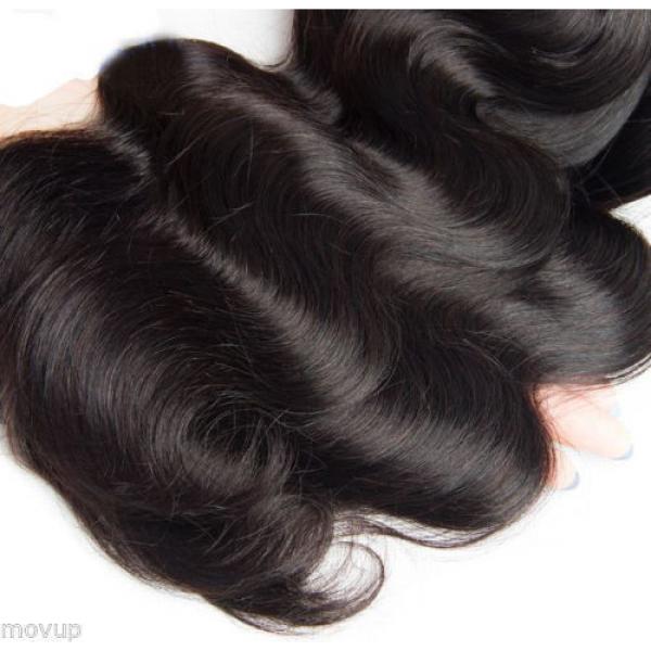 3 Bundles/150g total Brazilian Virgin Body Wave Weave Weft 100% Human Hair Wavy #4 image