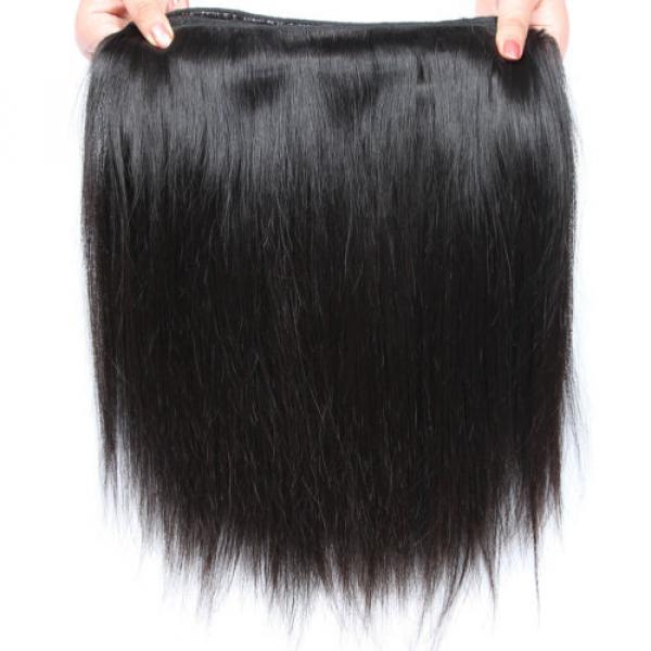 Brazilian 7A Straight Unprocessed Virgin Human Hair Extension Weave 3Bundle/150g #4 image