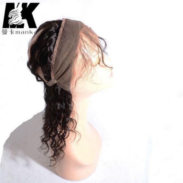 360 Lace Band Frontal Closure Brazilian Virgin Human Hair Deep Wave Lace Band #5 image