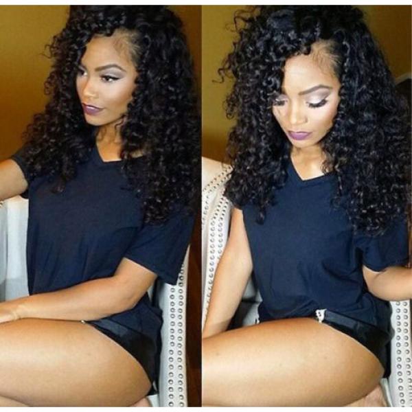Brazilian 7A Kinkly Curly Remy Virgin Human Hair Extensions Weave 3 Bundles/150g #1 image