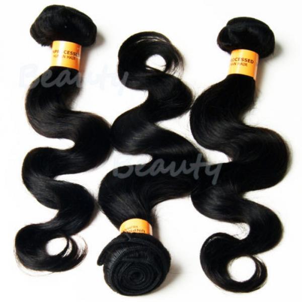 Brazilian 7A Virgin Human Hair 100% Unprocessed Body Wave Hair 3 Bundles/300g #3 image