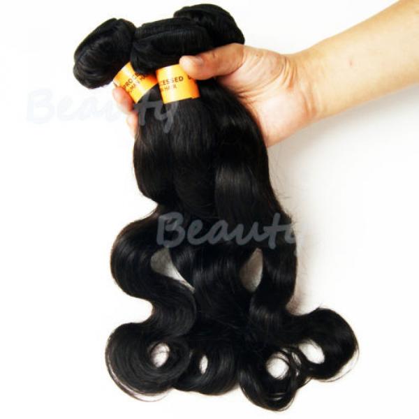 Brazilian 7A Virgin Human Hair 100% Unprocessed Body Wave Hair 3 Bundles/300g #5 image