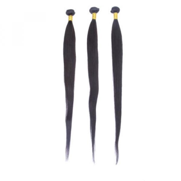1 Bundle Brazilian 100% Virgin Human hair Straight Remy Weave Weft Extension 50g #5 image