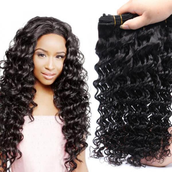4 Bundles/200g 100% Unprocessed Brazilian Virgin Deep Wave Human Hair Weave 7A #1 image