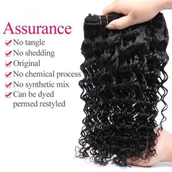 4 Bundles/200g 100% Unprocessed Brazilian Virgin Deep Wave Human Hair Weave 7A #4 image