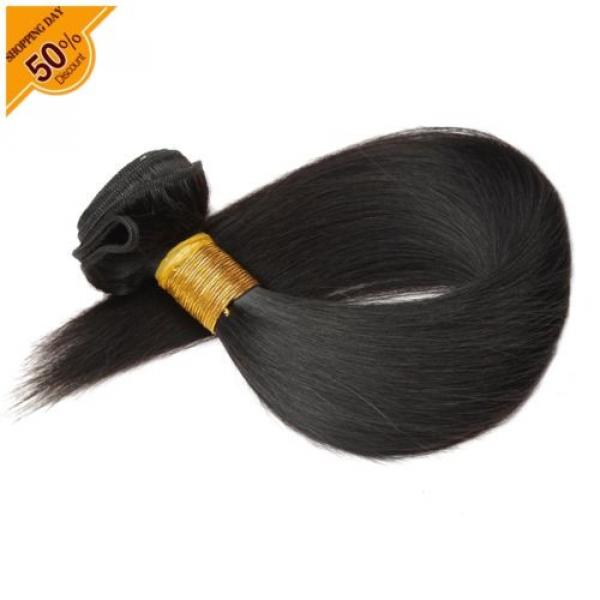 7A Brazilian hair 3 Bundles 300G Silk Straight Virgin Human hair Extension #4 image