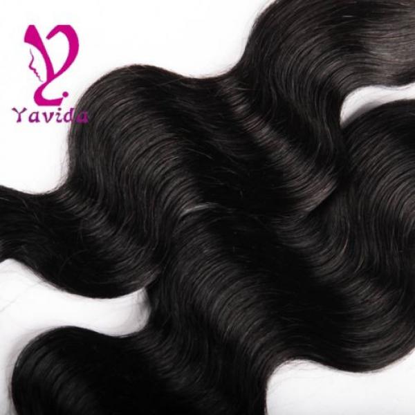 7A Body Wave 100% Virgin Brazilian Human Hair Extension Weft 3 Bundle/300g #5 image