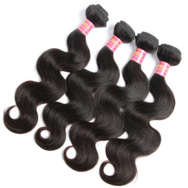 Brazilian Virgin Body Wave 100% Human Hair Extensions 4 Bundles/200g Hair Weave #2 image