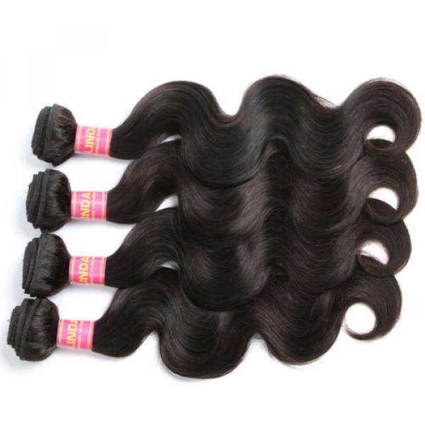 Brazilian Virgin Body Wave 100% Human Hair Extensions 4 Bundles/200g Hair Weave #3 image