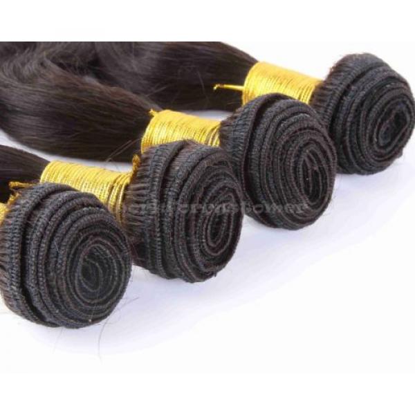 4 bundles Brazilian Virgin Remy hair Body Wave Human Hair Weave Extensions 200g #5 image