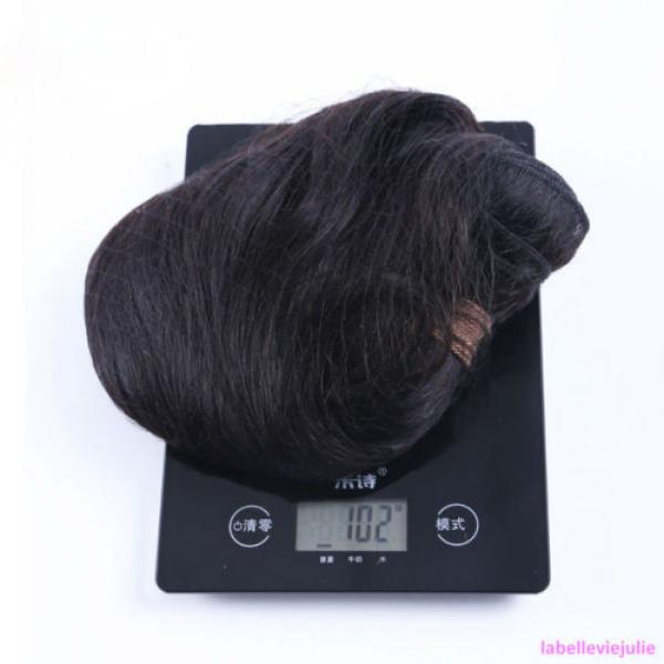 300g Bundle Brazilian Virgin Human Ramy Hair Extensions Weaving Weft Straight 7A #5 image