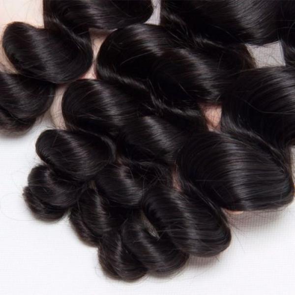 Virgin Brazilian Hair Weave 150g/3Bundles Loose Wave 100% Human Hair Extensions #4 image