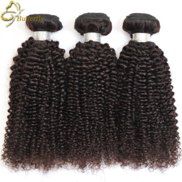 Brazilian Curly Virgin Hair 4Bundles 200g Afro Kinky Curly Human Hair Weave Weft #2 image