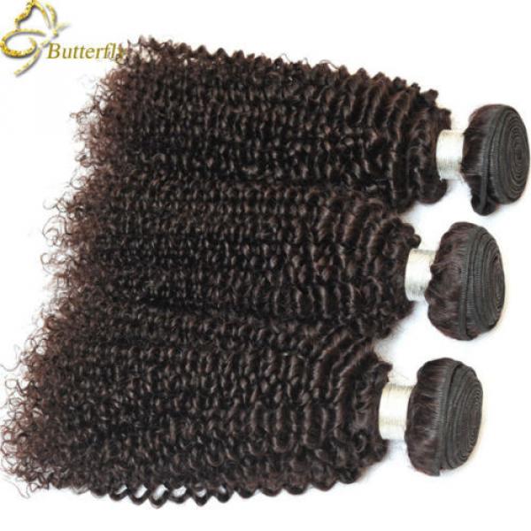 Brazilian Curly Virgin Hair 4Bundles 200g Afro Kinky Curly Human Hair Weave Weft #3 image