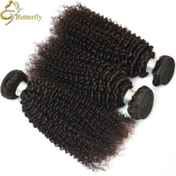 Brazilian Curly Virgin Hair 4Bundles 200g Afro Kinky Curly Human Hair Weave Weft #4 image