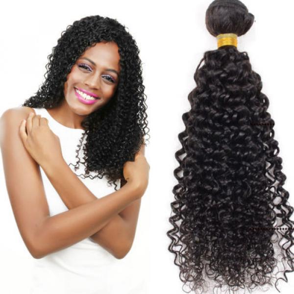 100% Virgin Hair Weave 50g 1 Bundles Brazilian Kinky Curly Human Hair Extensions #1 image
