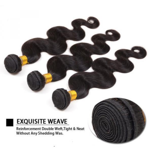 100% Brazilian virgin remy hair weave body wave 14&#034; 100g #4 image