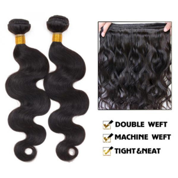 100% Brazilian virgin remy hair weave body wave 14&#034; 100g #5 image