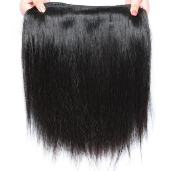 100% Unprocessed Brazilian Virgin Hair Extensions Weave Straight 4 Bundles 200g #4 image