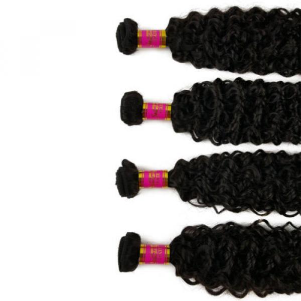 3 Bundles 150g 100% Brazilian Curly Wave Virgin Hair Weft Bundles Hair Weave 8A #3 image