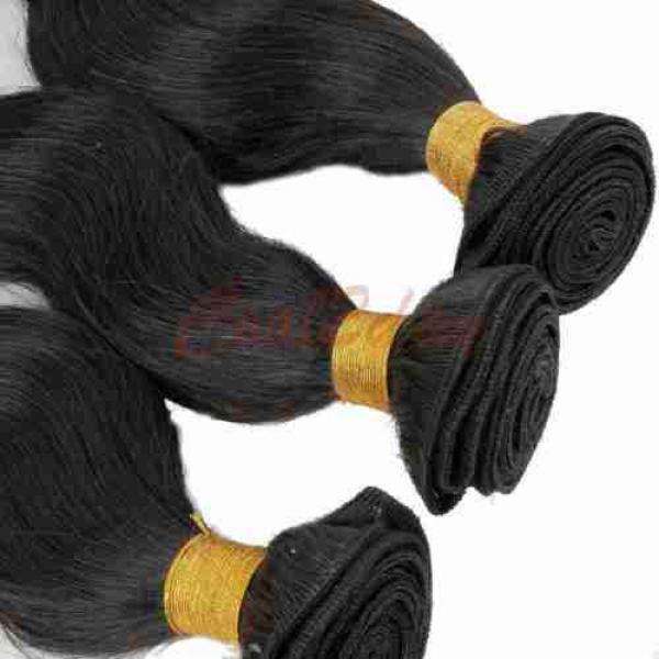 12&#034; 3 Bundles Body Wave  Brazilian Virgin Weave Weft 100% Human Hair 150g total #5 image