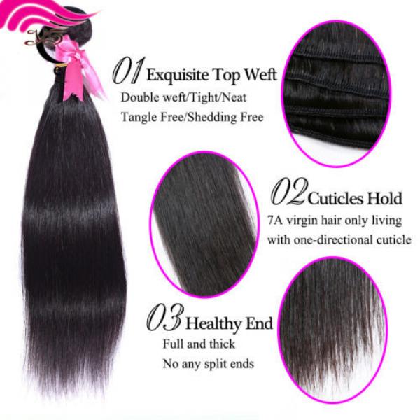 One Bundles 50g Unprocessed Virgin Brazilian Human Straight Hair Weave Extension #3 image