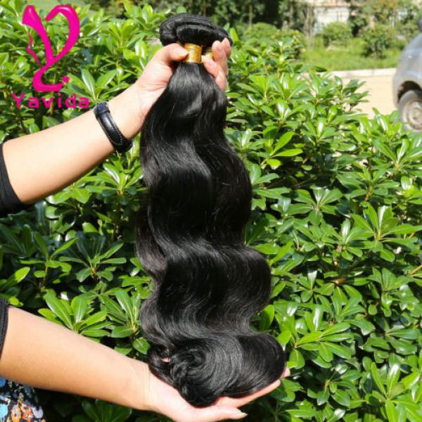 300G/3 Bundles THICK 7A Unprocessed Virgin Brazilian Body Wave Human Hair Weft #2 image