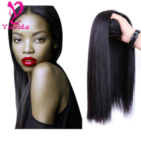 FULL HEAD 400g/4bundle Virgin Brazilian Straight Human Hair Extension Weave Weft #1 image