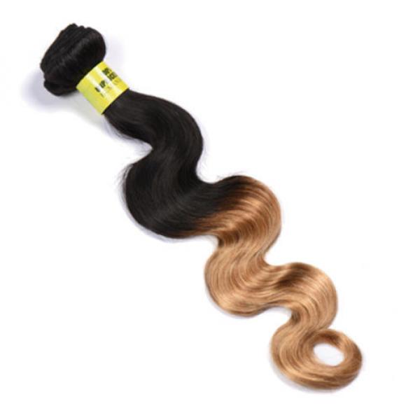 7A Brazilian Virgin Hair 4 Bundles Ombre 2 Tone Body Wave Human Hair Extensions #3 image