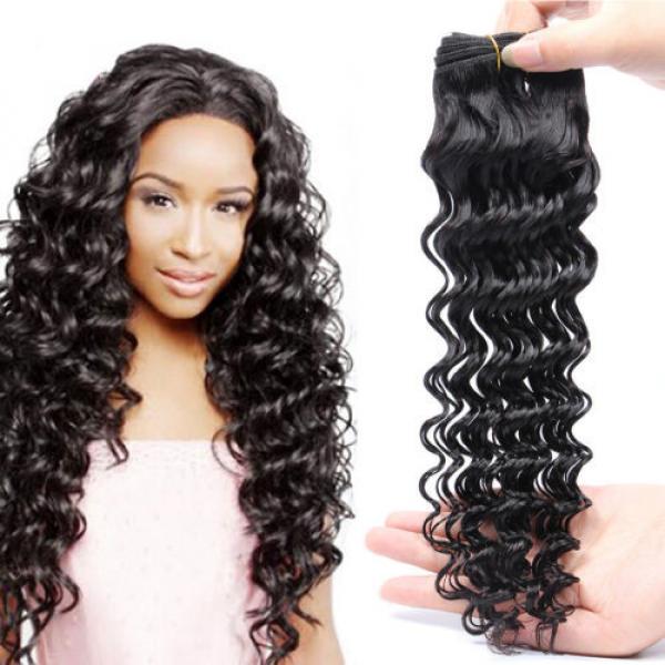 1 Bundle Weave Human Hair Deep Wave Virgin Curls Brazilian Human Hair Extensions #1 image