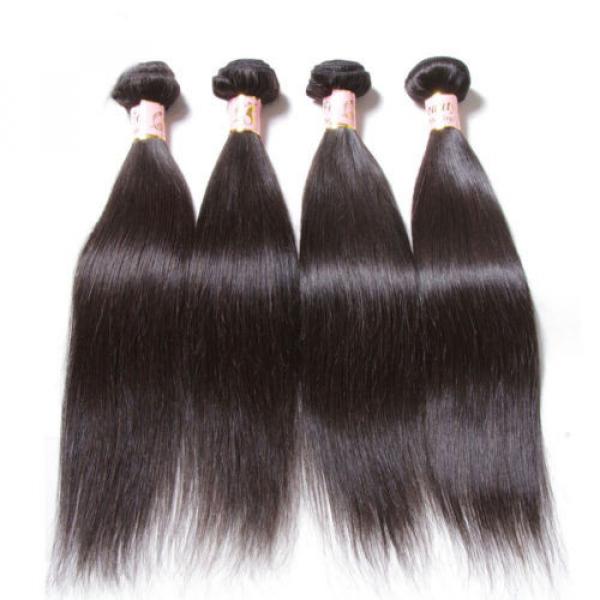 Brazilian 7A Straight Virgin Human Hair Weave Hair 4 Bundles/200g Unprocessed #2 image