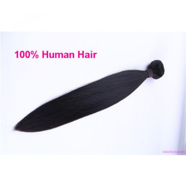 1 Bundle 100% Brazilian Virgin Human Remy Hair Extensions Weaving Weft 10&#034; - 28&#034; #3 image