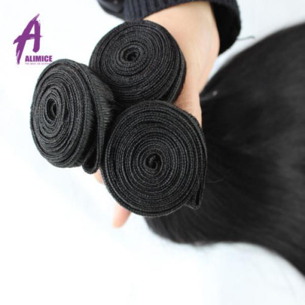 4Bundles Brazilian Virgin Hair Human Hair Extensions Weave 400g Double Weft 8A #3 image