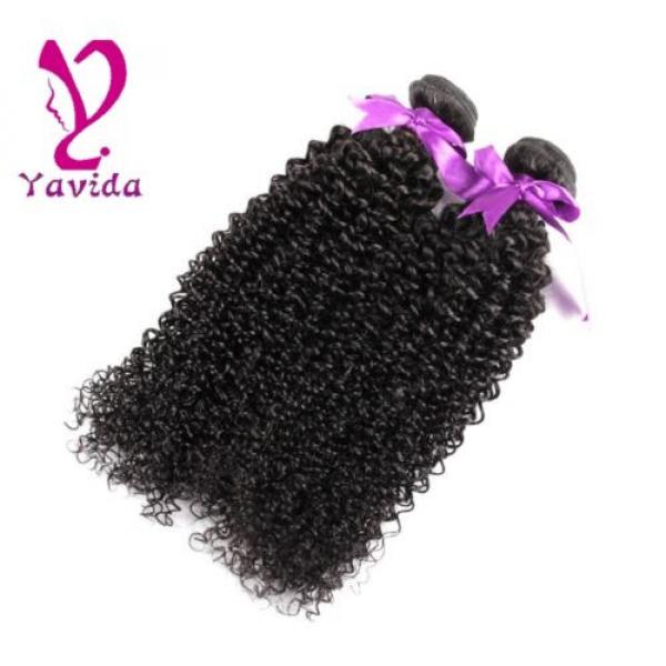 7A Kinky Curly  Virgin Brazilian Human Hair Extensions Weave 200g/2 Bundles #3 image