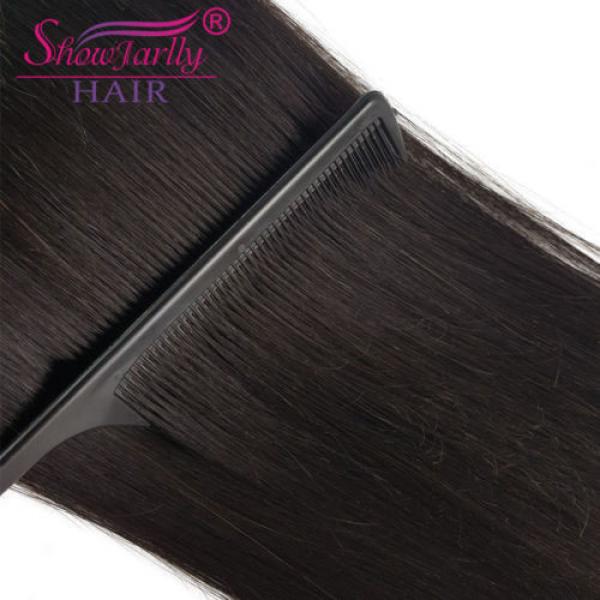 4 Bundles 200g 100% Brazilian Straight Virgin Hair Weft Hair Bundle 14 16 18 20 #3 image