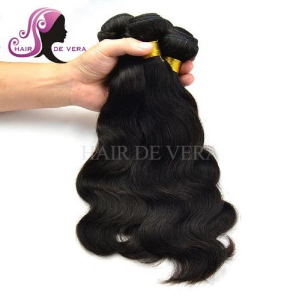 7A Brazilian Hair with Lace Closure 4 Bundles 100% Human Virgin Hair Body Wave #5 image