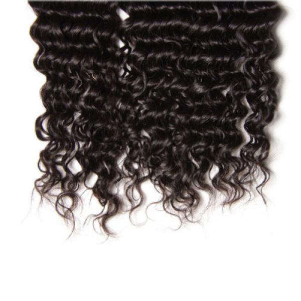 3 Bundles Brazilian 7A Kinkly Curly Remy Virgin Human Hair Extensions Weave 150G #4 image