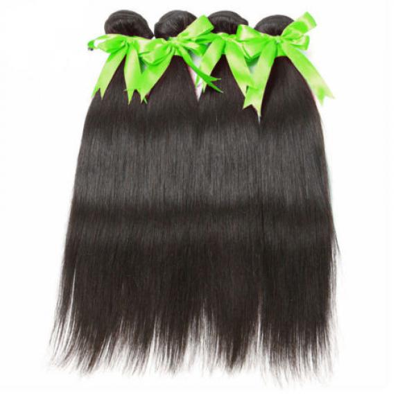 1 Bundles 50g 100% Brazilian Straight Virgin Hair Weft For Sew In Hair Weft 8A #3 image