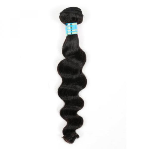 7A Brazilian Loose Wave Virgin Human Hair Weaves Unprocessed Hairs 100g/Bundle #3 image
