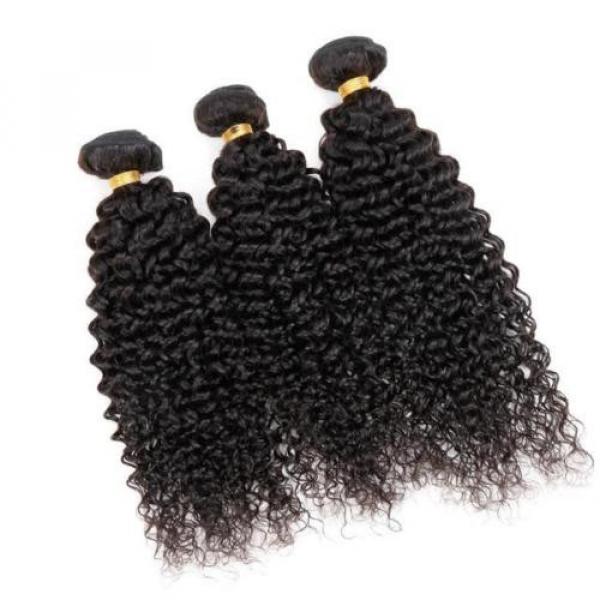 3 Bundles 150g Virgin 100% Brazilian Kinky Curly Hair Weave Human Hair Extension #3 image