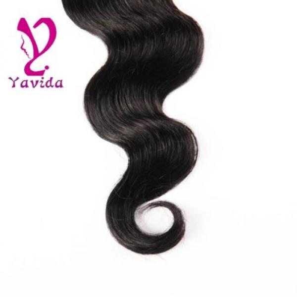 FULL HEAD Virgin Brazilian Body Wave Human Hair Extensions Weft 400g/4Bundles #5 image