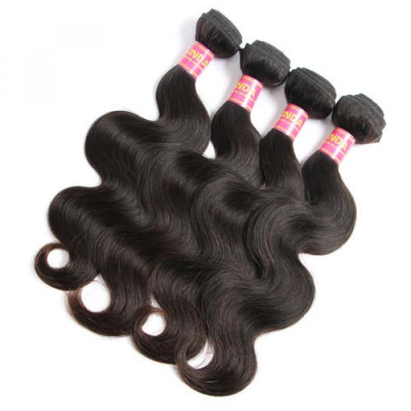 4 bundles 10&#034;/200g 8A Brazilian Body Wave Human Virgin Hair Weave Extension #2 image