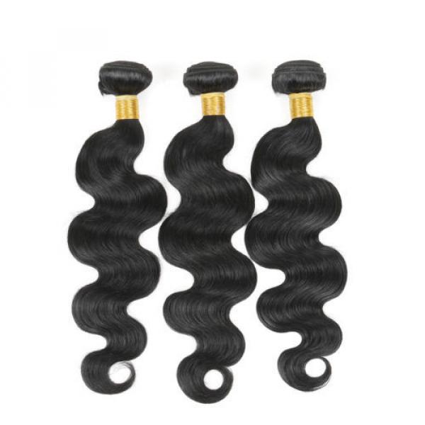 8A Brazilian Virgin Body Wave Human Hair Extensions 3 Bundles/150g Hair Weave #2 image