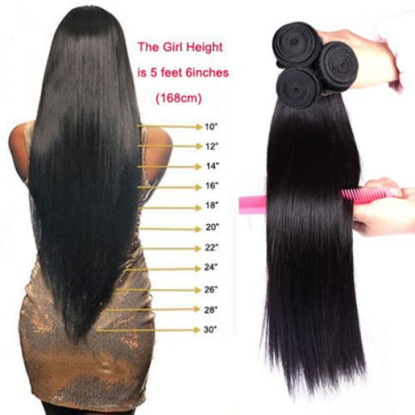 100% Unprocessed Malaysian Brazilian Peruvian Virgin Human Hair 7A 3 bundle/300g #2 image